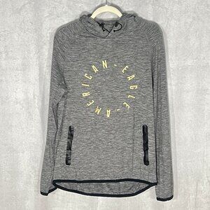 American Eagle Outfitters - Gray - Active Hooded Shirt – Medium